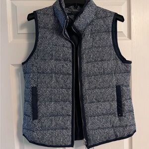 Tommy Hilfiger Navy and White Herringbone Vest